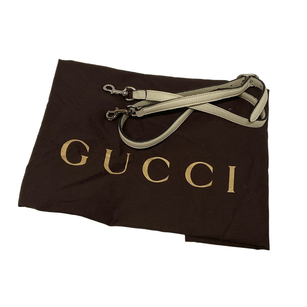 Gucci Handbag Bamboo Daily Ivory Leather — view 8