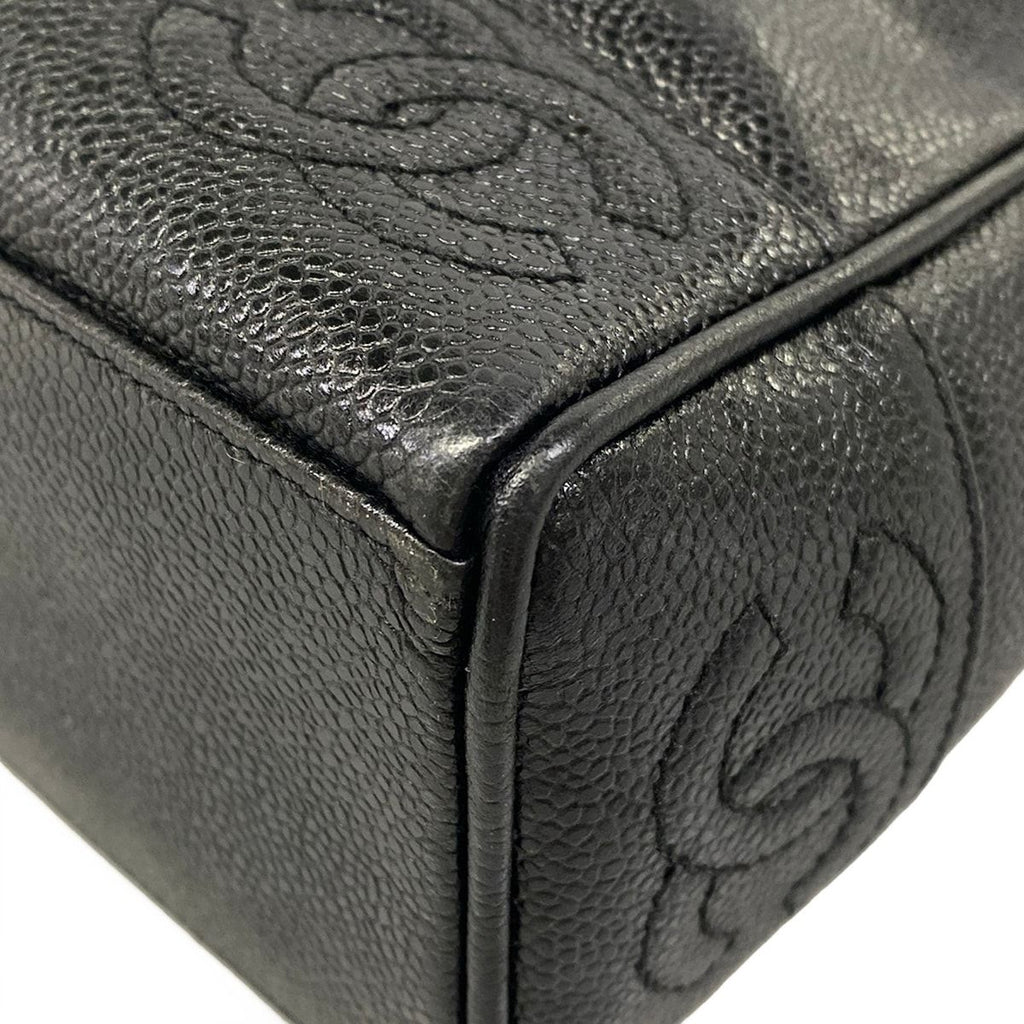 Chanel Shoulder Bag Black Triple Coco Chain Gold — view 6