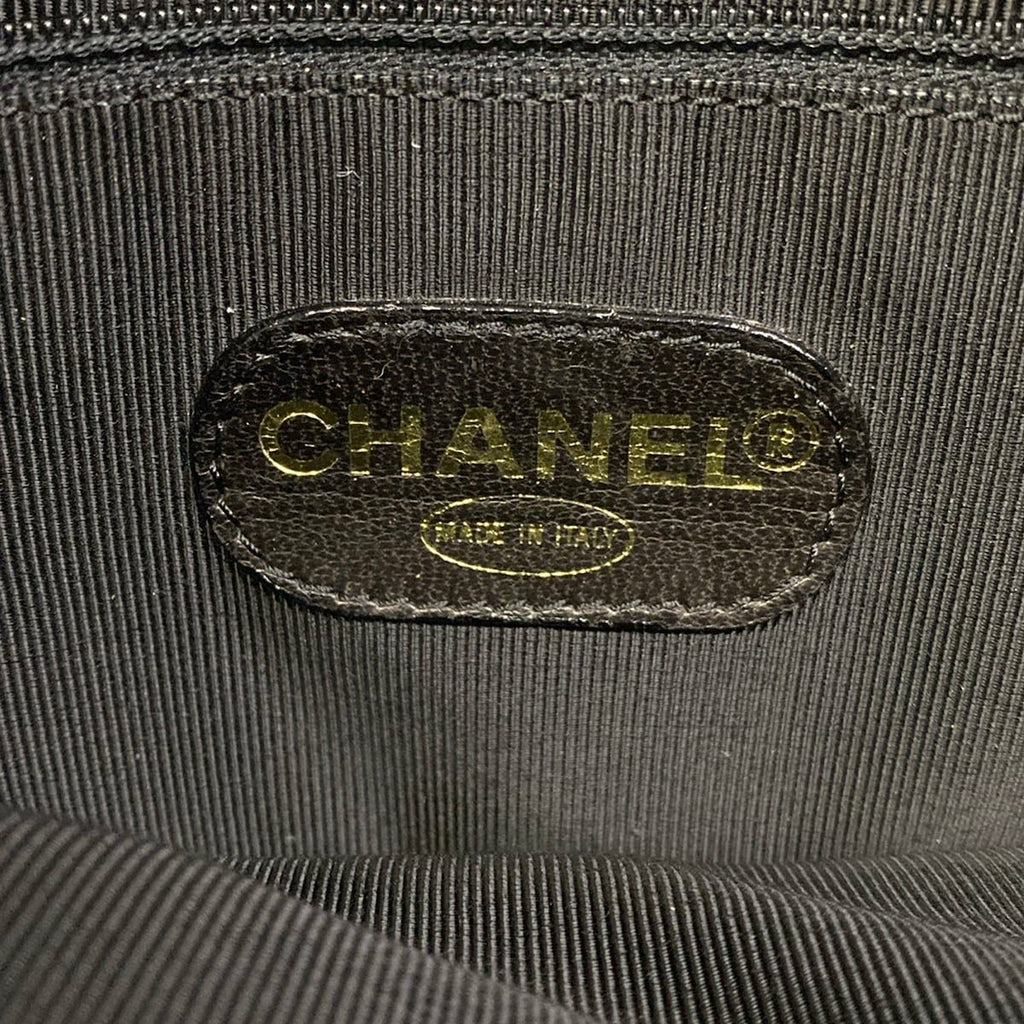 Chanel Shoulder Bag Black Triple Coco Chain Gold — view 8