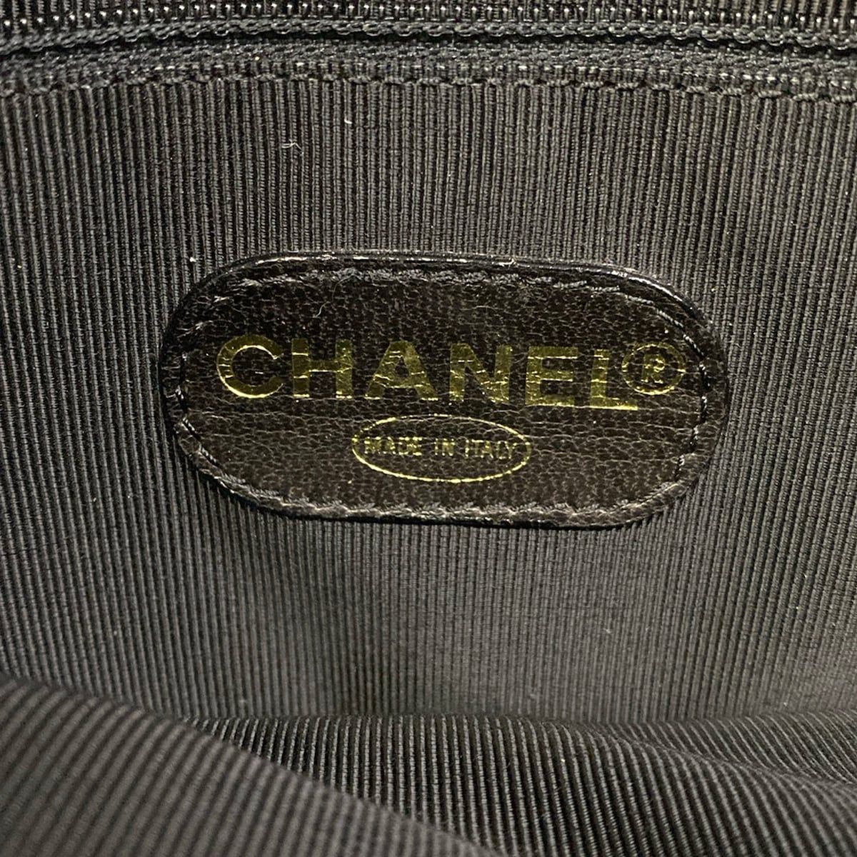 Chanel Shoulder Bag Black Triple Coco Chain Gold — view 8