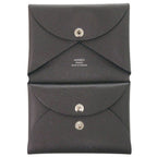 Hermes Calvi Duo Veau Epsom Graphite Silver Coin Purse — view 5