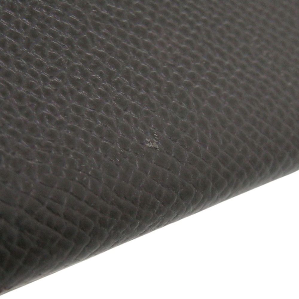 Hermes Calvi Duo Veau Epsom Graphite Silver Coin Purse — view 8
