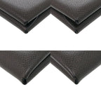 Hermes Calvi Duo Veau Epsom Graphite Silver Coin Purse — view 4