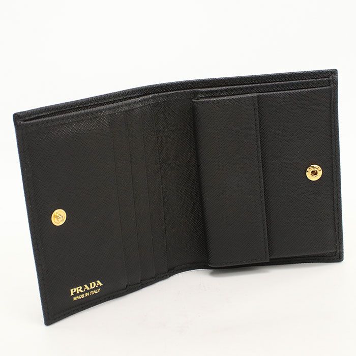 Prada Saffiano Leather Wallet Bifold Calfskin — view 3