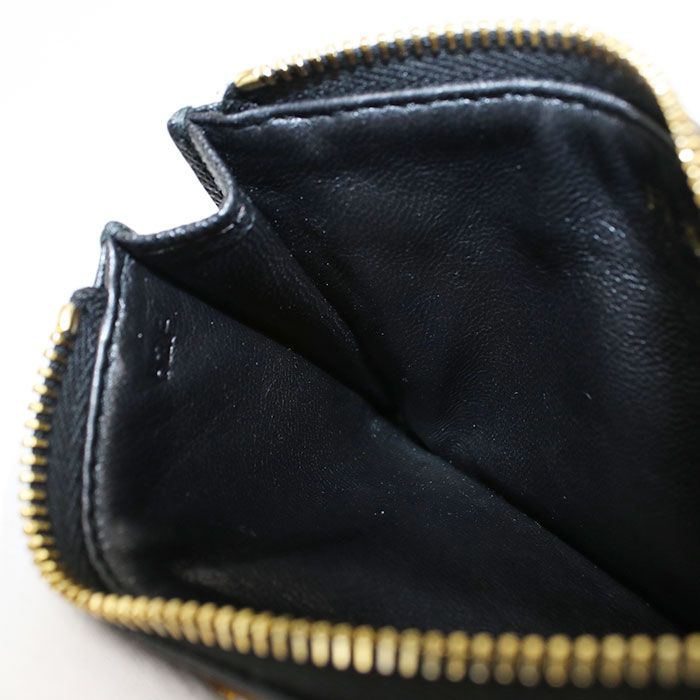 Prada Card Case Saffiano Triangle Coin Purse Calfskin — view 4