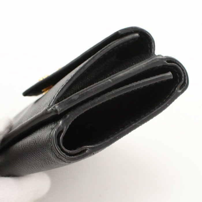 Prada Saffiano Leather Wallet Trifold Calfskin — view 6