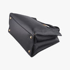Prada Triple Pocket Convertible Zip Tote Bag Black Saffiano Leather 7 — view 4