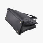 Prada Triple Pocket Convertible Zip Tote Bag Black Saffiano Leather 7 — view 6