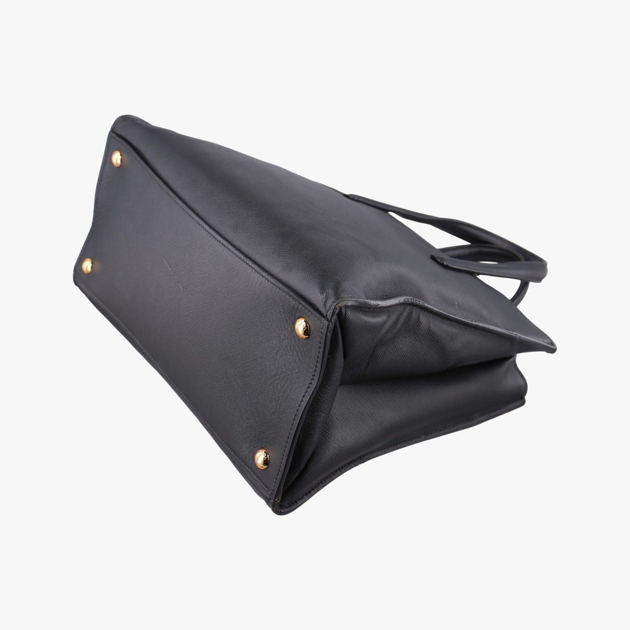 Prada Triple Pocket Convertible Zip Tote Bag Black Saffiano Leather 7 — view 6