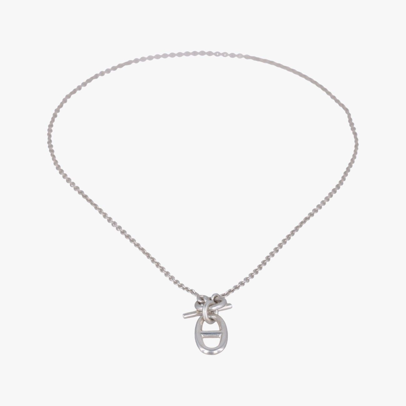 Hermes Chaine D'ancre Amulette Silver — view 3