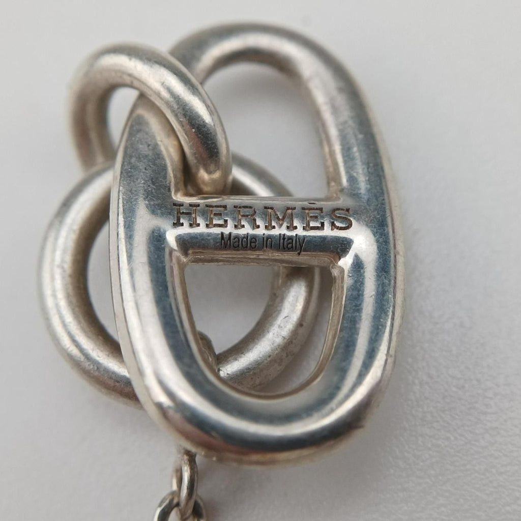 Hermes Chaine D'ancre Amulette Silver — view 7