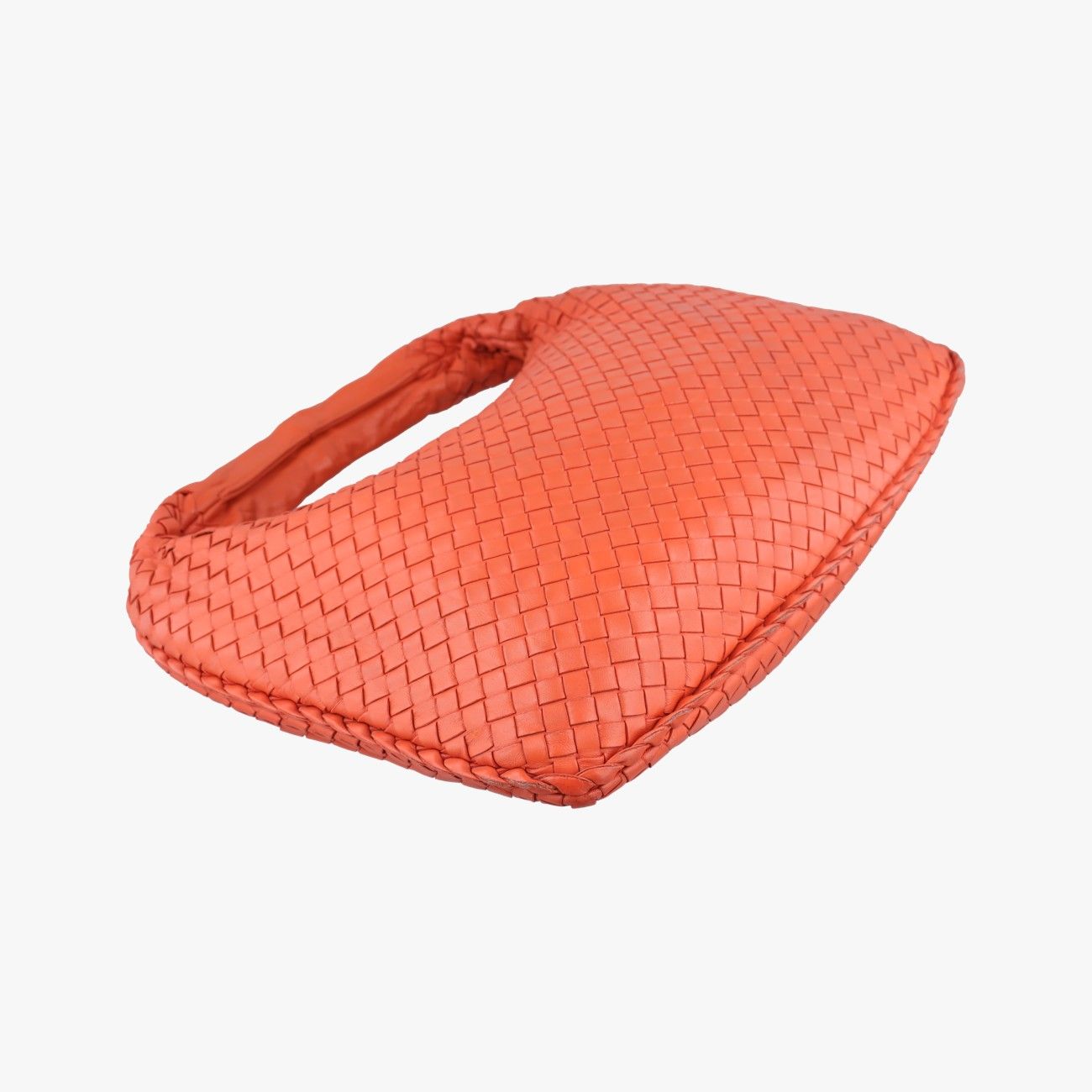 Bottega Veneta Intrecciato Orange Lambskin — view 5