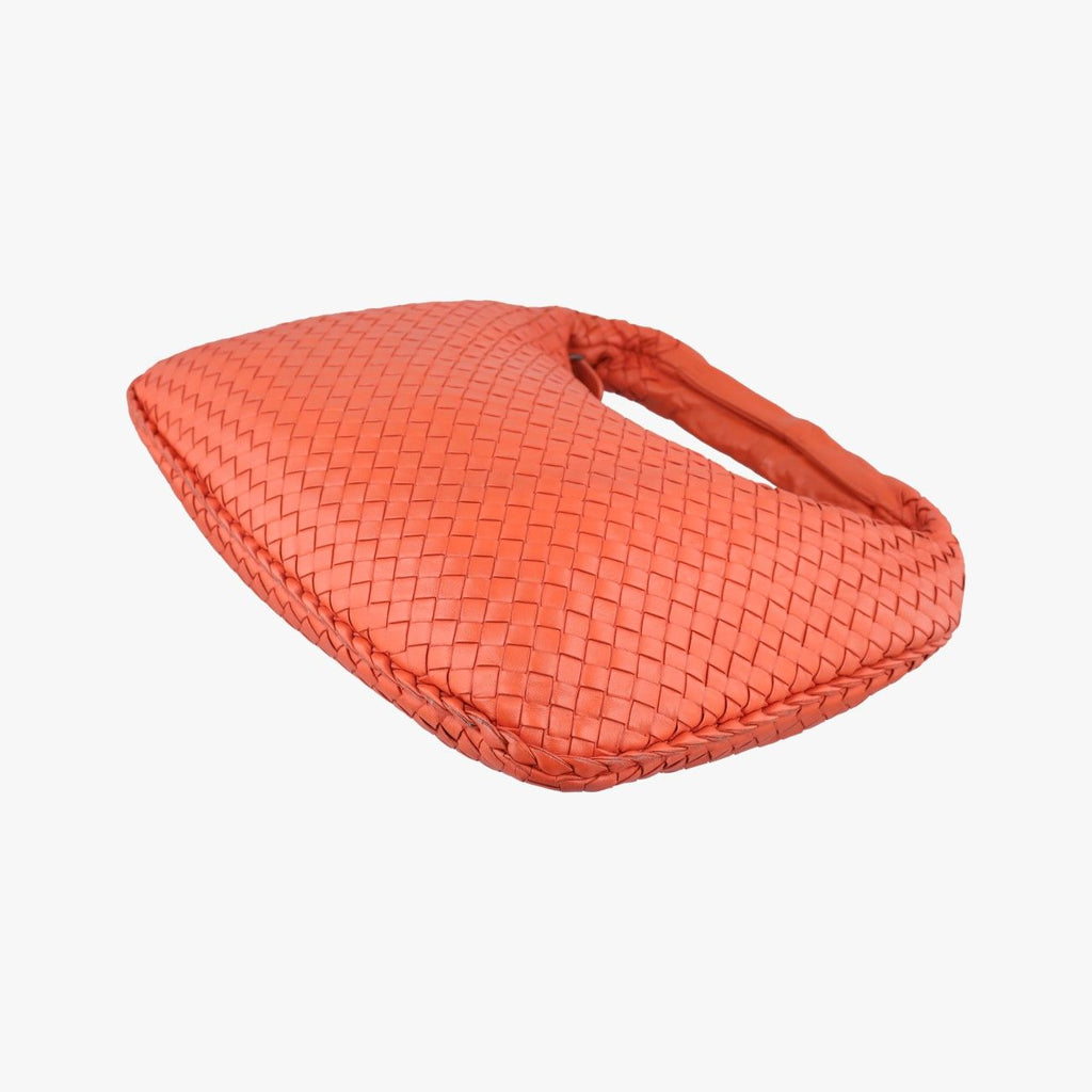 Bottega Veneta Intrecciato Orange Lambskin — view 4