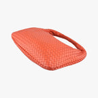 Bottega Veneta Intrecciato Orange Lambskin — view 6