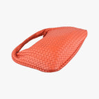Bottega Veneta Intrecciato Orange Lambskin — view 7