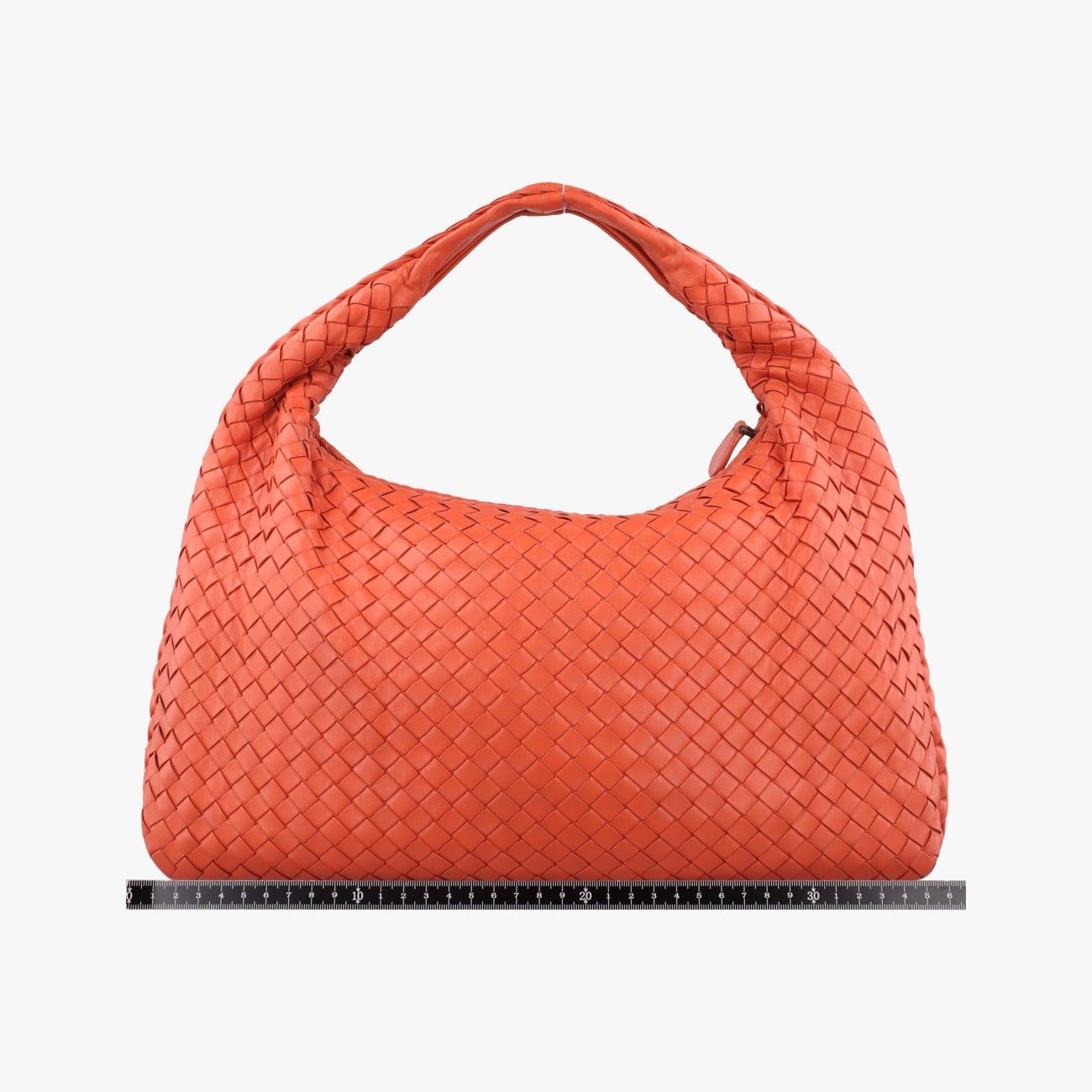 Bottega Veneta Intrecciato Orange Lambskin — view 2