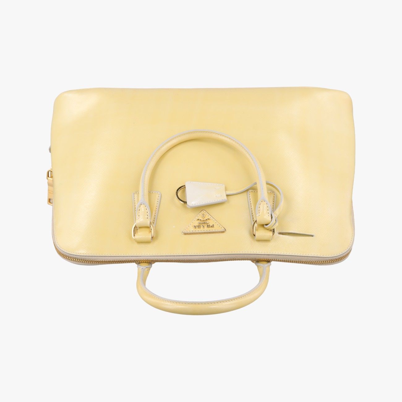 Prada Promenade Yellow Saffiano Leather 7 — view 8
