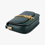Gucci Sylvie 1969 Green Leather Shoulder Bag — view 5