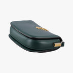 Gucci Sylvie 1969 Green Leather Shoulder Bag — view 6