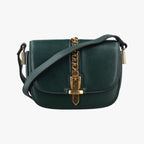 Gucci Sylvie 1969 Green Leather Shoulder Bag