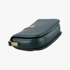 Gucci Sylvie 1969 Green Leather Shoulder Bag — view 7