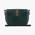 Gucci Sylvie 1969 Green Leather Shoulder Bag — view 2