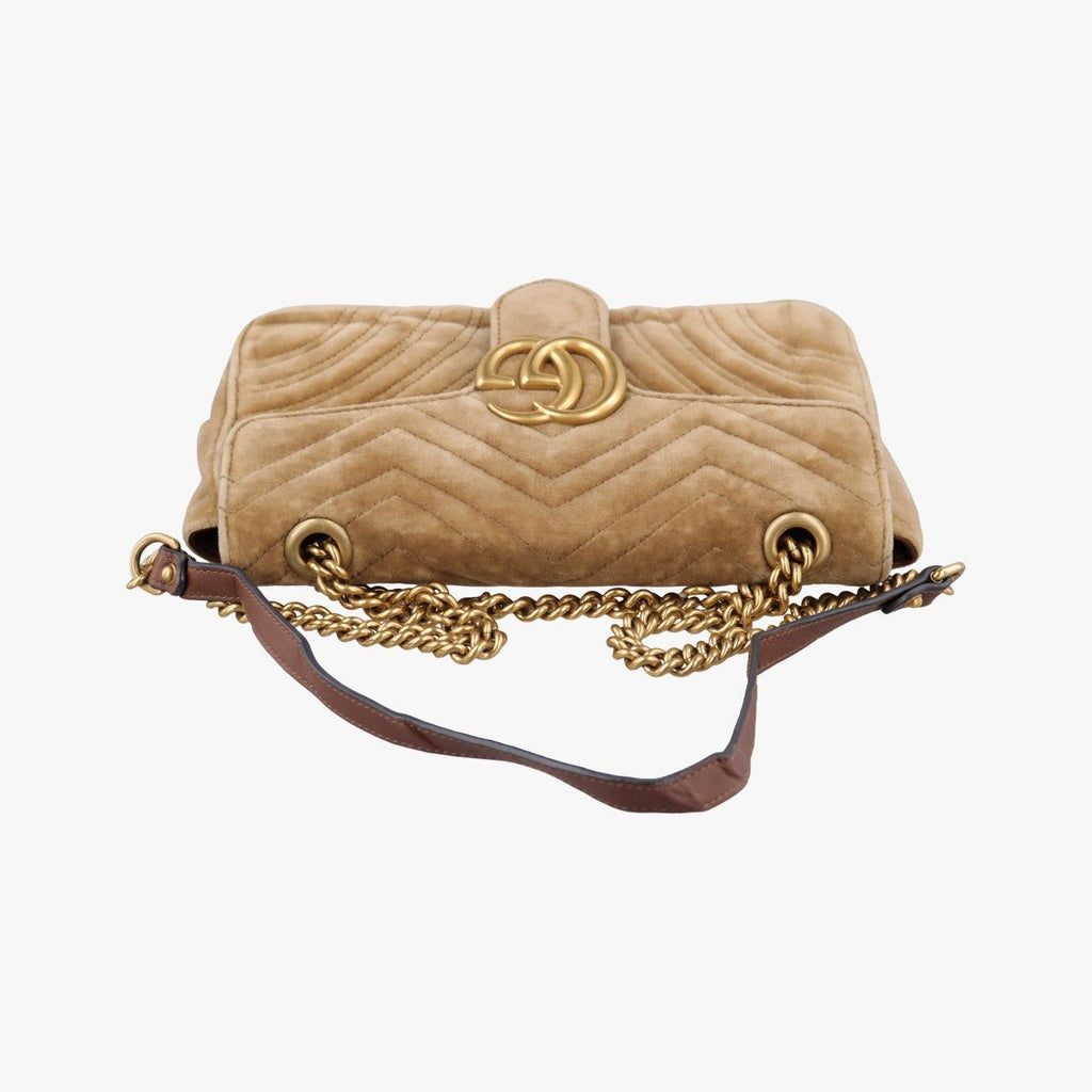 Gucci GG Marmont Khaki Velour — view 8