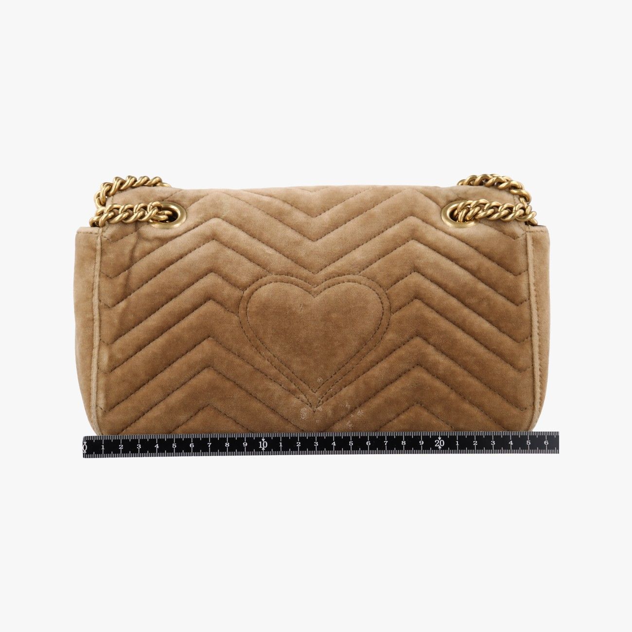 Gucci GG Marmont Khaki Velour — view 2