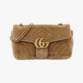 Gucci GG Marmont Khaki Velour
