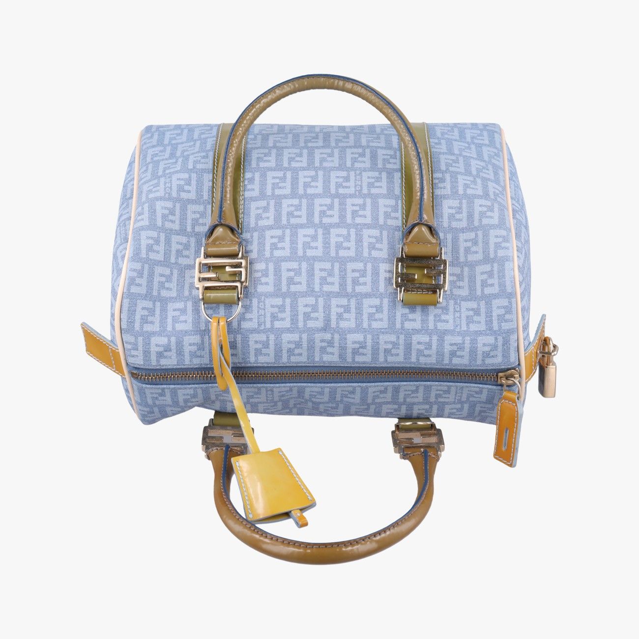 Fendi Zucca Pattern Zucchino Glitter Logo Blue — view 8