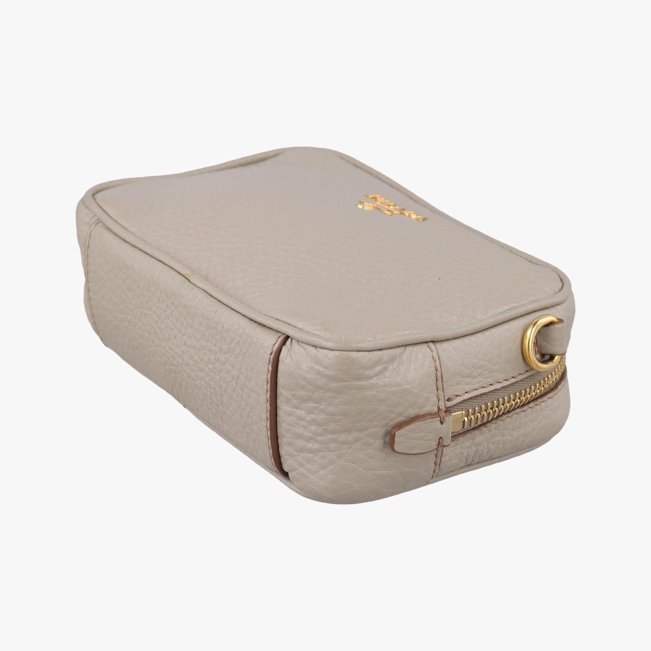 Prada Vitello Phoenix Camera Bag Beige Leather 42 — view 4