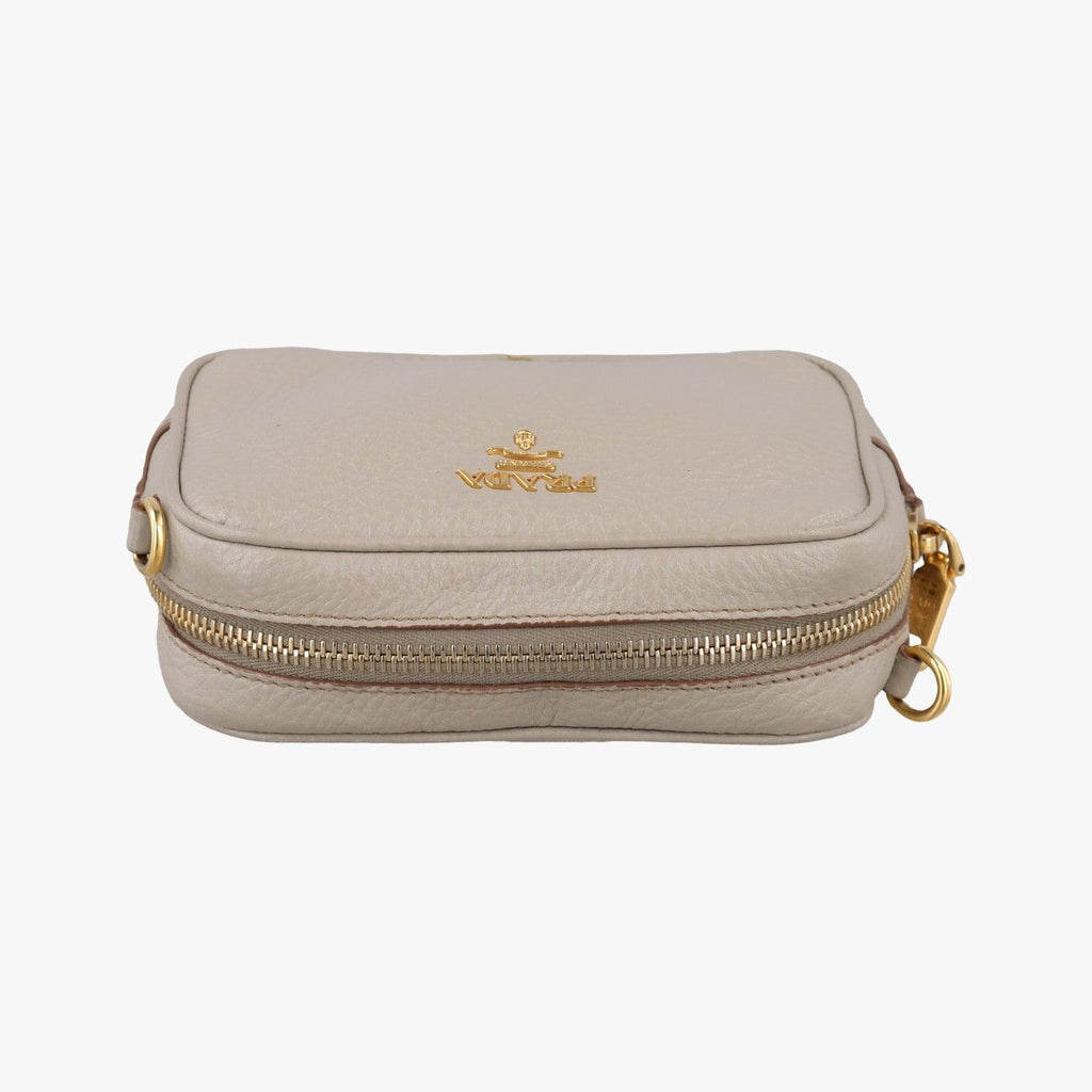 Prada Vitello Phoenix Camera Bag Beige Leather 42 — view 8