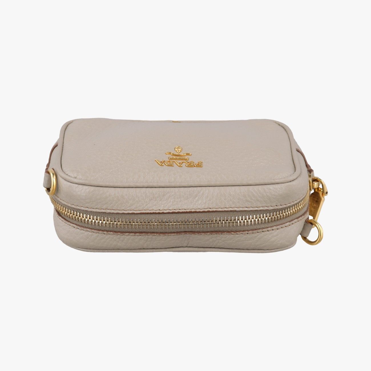 Prada Vitello Phoenix Camera Bag Beige Leather 42 — view 8