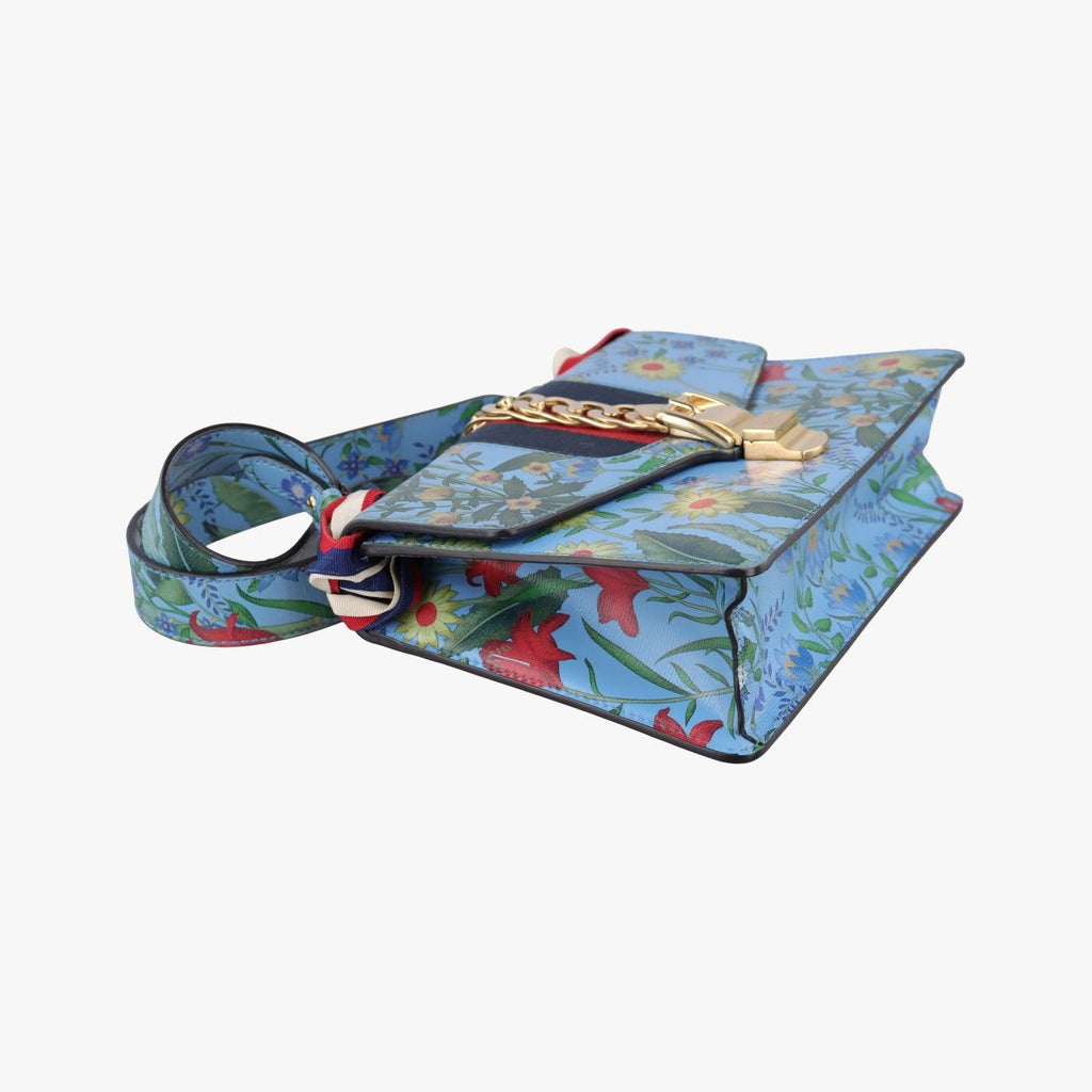 Gucci Sylvie Multicolor Leather Shoulder Bag — view 5