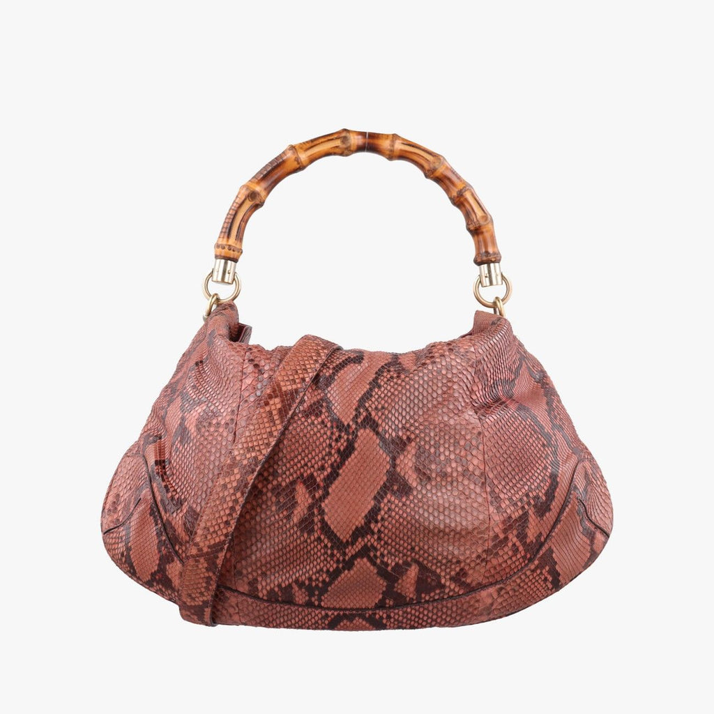 Gucci Bamboo Pink Snakeskin