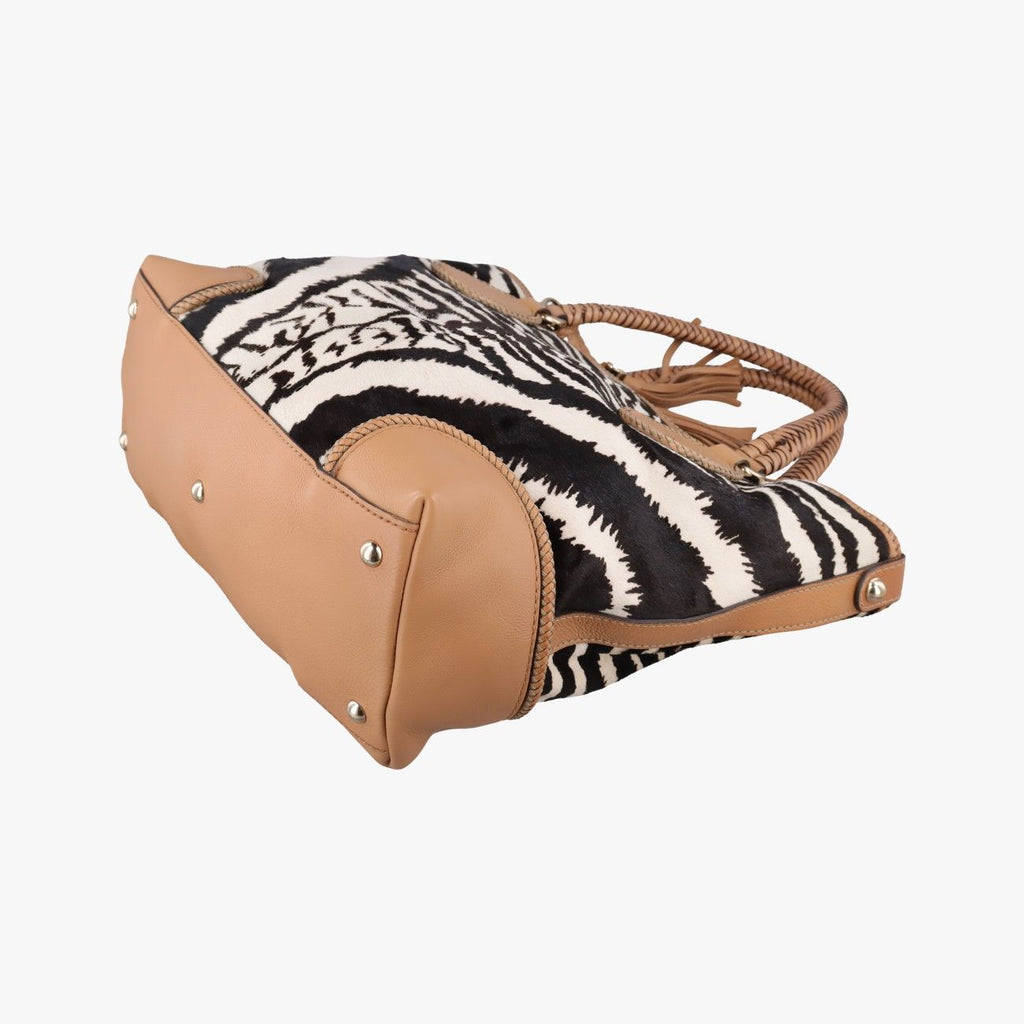 Gucci Zebra Print Marrakech Black White Beige Calf Hair Leather — view 4