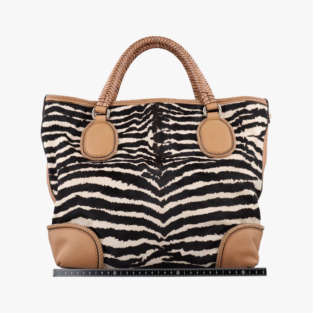 Gucci Zebra Print Marrakech Black White Beige Calf Hair Leather — view 2