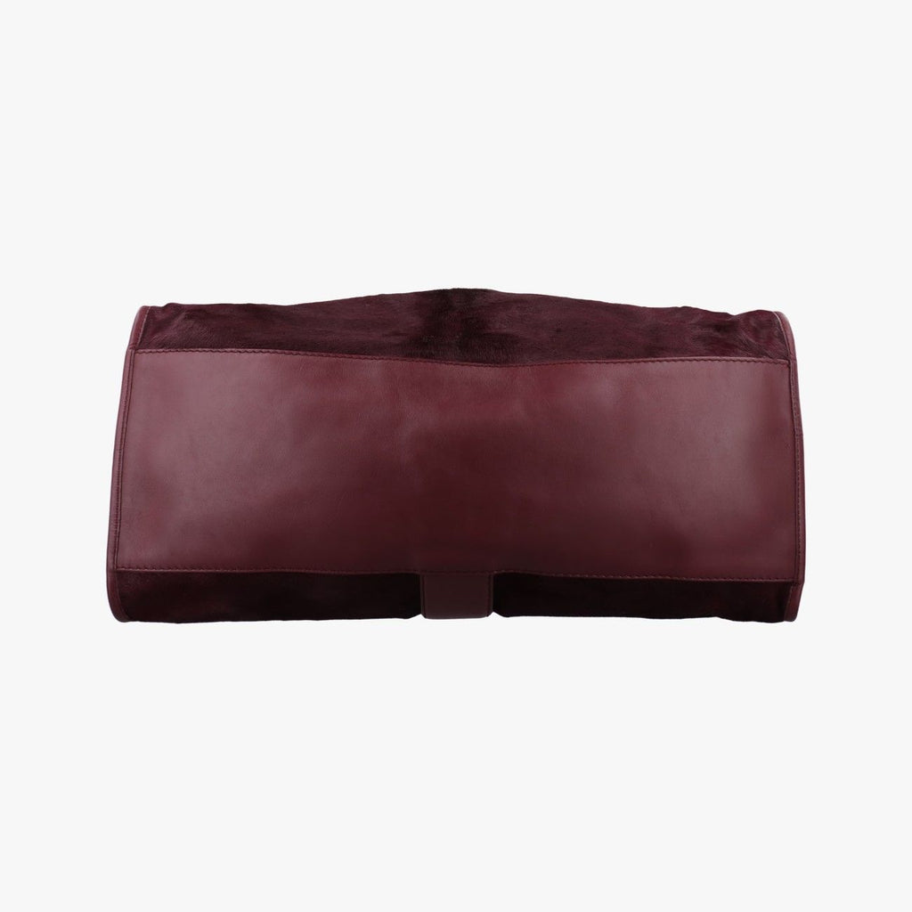 Gucci Star Wrap Exotic Horsebit Wine Red Calf Hair — view 3