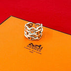 Hermes Enchainee Ring GM 925 Sterling Silver