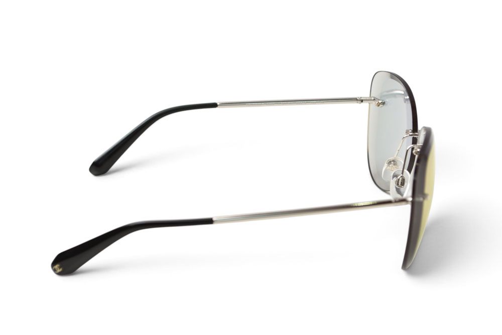 Chanel Sunglasses Eyewear Teardrop Rimless Black — view 2
