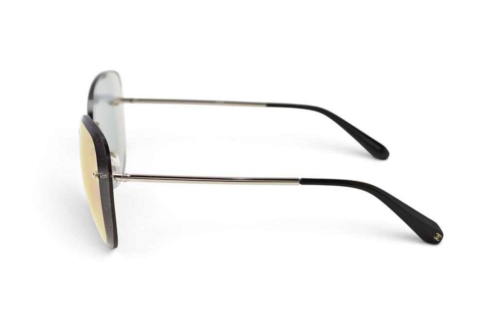 Chanel Sunglasses Eyewear Teardrop Rimless Black — view 3