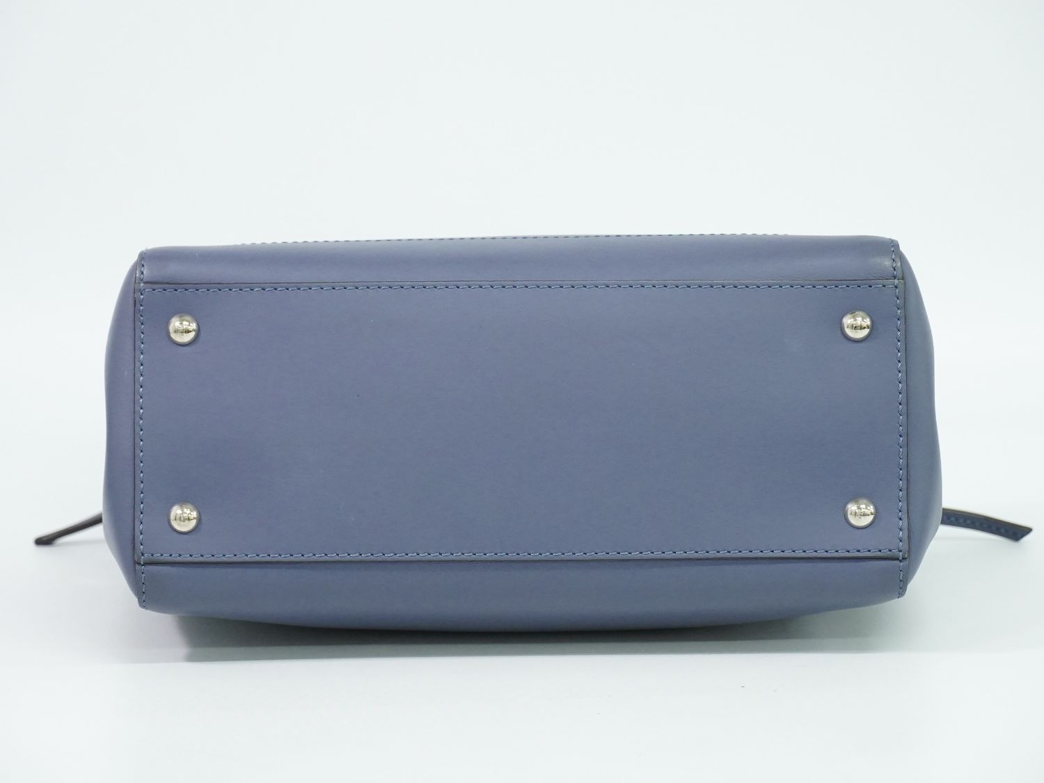 Fendi Dotcom 2-Way Shoulder Bag Leather Blue — view 3
