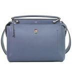 Fendi Dotcom 2-Way Shoulder Bag Leather Blue