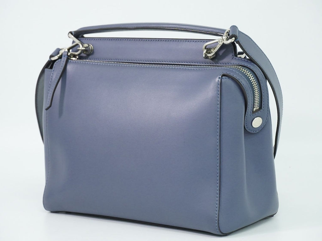 Fendi Dotcom 2-Way Shoulder Bag Leather Blue — view 2