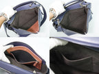 Fendi Dotcom 2-Way Shoulder Bag Leather Blue — view 8