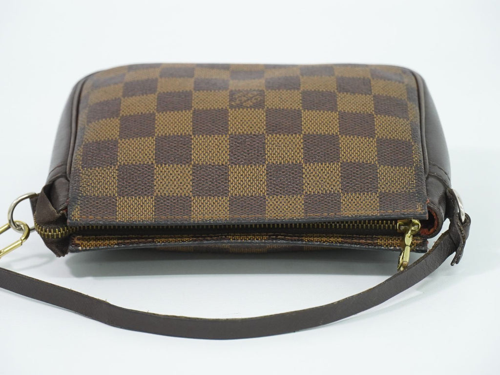 Louis Vuitton LV Trousse Makeup Damier Ebene Pouch Handbag Brown — view 5