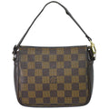 Louis Vuitton LV Trousse Makeup Damier Ebene Pouch Handbag Brown