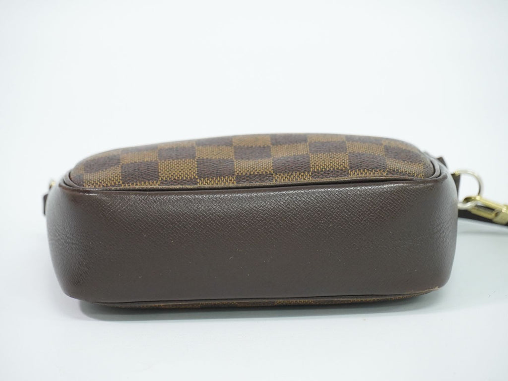 Louis Vuitton LV Trousse Makeup Damier Ebene Pouch Handbag Brown — view 3