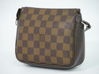 Louis Vuitton LV Trousse Makeup Damier Ebene Pouch Handbag Brown — view 2