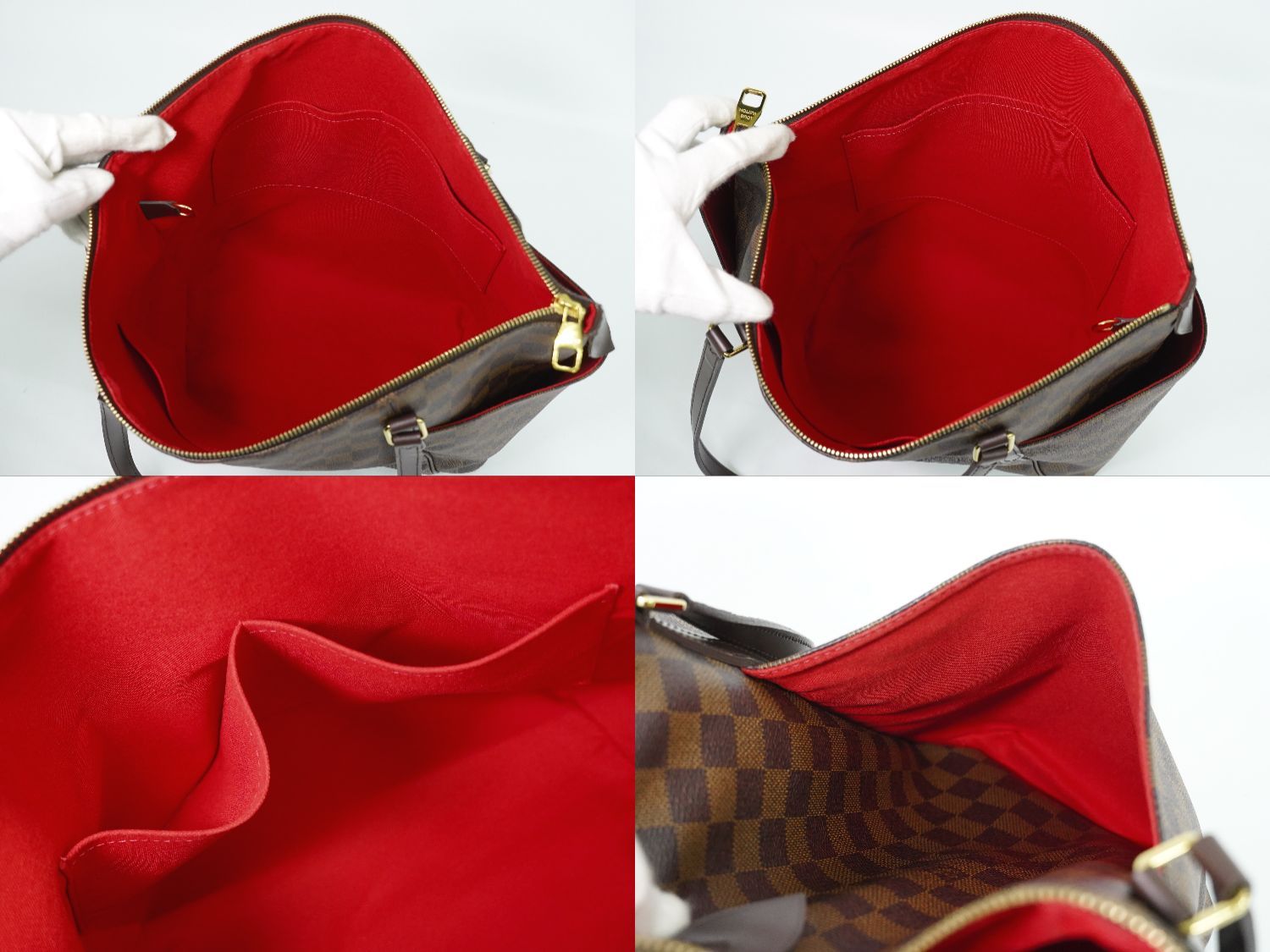 Louis Vuitton LV Totally MM Damier Ebene Shoulder Bag Tote Brown — view 8